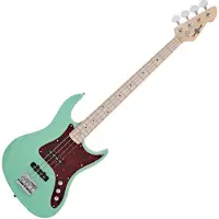 Gear4Music LA II Bass Guitar by Seafoam Green
