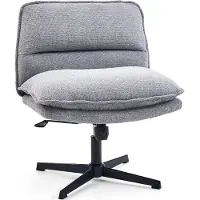 Hjh LIVING Draaistoel Schneidersitz / Loungefauteuil Criss Cross 20 Stof donkergrijs