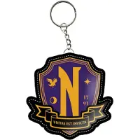 KARACTERMANIA - Wednesday Nevermore Embleem Sleutelhanger - Lila