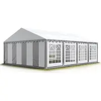 TOOLPORT Partytent 6x8 m, PVC 700, grijs wit