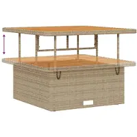 vidaXL Tuinbank Set 11 st 9-Aantal zitplaatsen Beige en Crème