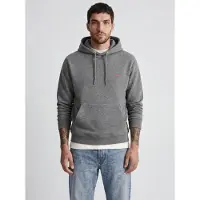R.D.D. ROYAL DENIM DIVISION Sweatshirt 'RDDKALID' grijs gemêleerd / rood