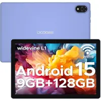 Doogee U10 - Tablet - Android15 - 16GB RAM + 128GB ROM (2TB TF) - 10 Inch IPS HD - 5060mAh - 2.0 GHz WIFI6 - 5060mah - 8mp+ 5mp - Paars