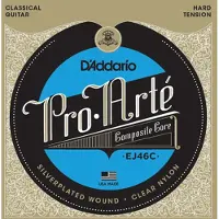D'addario And Co EJ46C PRO-ARTE COMPOSITE CLASSICAL GUITAR STRINGS HARD TENSION