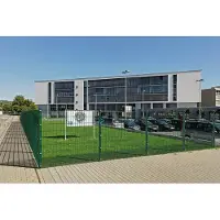 Alberts 674700 dubbelstaafmat hekwerk als 12-delige complete hekwerkset, kunststofgecoat, groen, hoogte 83 cm, lengte 12,5 m