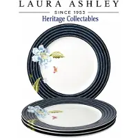 Laura Ashley Heritage Collectables Borden set van 4 - Ø 20cm - Midnight Candy Stripe