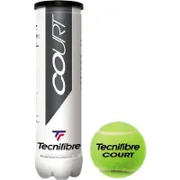 Tecnifibre Court Tennisbal - Gasgevuld - 4 Ballen - Geel
