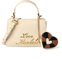 Love Moschino Handtas 'Heart Charm' beige
