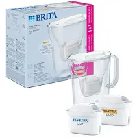Brita Style Essential, wit, inclusief 1 filterpatroon (alles-in-één) en 1 extra kalkfilter