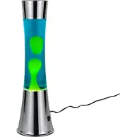REALITY IMPORT Lavalamp Etna zilver met groen