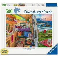 Ravensburger Erwachsenenpuzzle 500 Large Pieces - Beim Camping