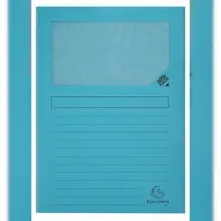 Exacompta 16x FOREVER Pak van 25 venstermappen 120g/m2 - 22x31cm voor A4 - Lichtblauw - 50252E