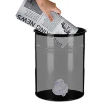 Hjh OFFICE CLEAN III 15L - Prullenbak Zwart