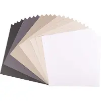 Vaessen creative Cardstock - Zwart - 30,5 x 30,5 cm - 24 vellen - Textuur - 216 g