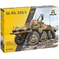 Italeri Modelbouwpakket Militaire voertuigen - 6757 Sd. Kfz. 234/1 - Duitse Pantserwagen - Verkenningsvoertuig WWII - Militair Voertuig Plastic - 1:35 - Modelbouw