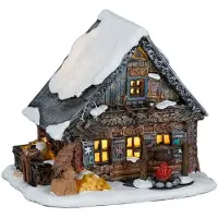 Luville Woodworker barn led battery operated l17xw14xh14,5 cm