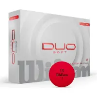 Wilson - DUO Soft Golf Ball - Red - 12 Balls