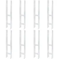 Alberts 8 x H-paaldrager, 91x600 mm, materiaaldikte 6 mm, diepte 60 mm, thermisch verzinkt