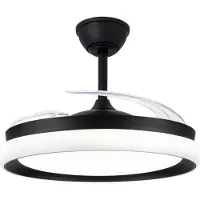 CristalRecord Plafondventilator Brisa Ø 106 cm zwart