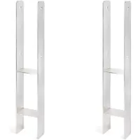 Alberts 2 x H-paaldrager, roestvrij staal, 91x600 mm, materiaaldikte 4 mm, diepte 60 mm, voor inbetonneren