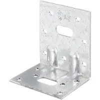 Alberts 869168 hoekanker extra sterk met twee ribben | sendzimir verzinkt | 50 x 77 x 64 mm | set van 50