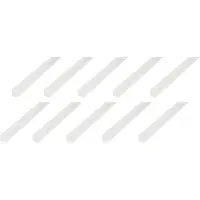 Alberts 10 x hoekprofiel, PVC, wit, 25 x 25 x 1,8 mm, lengte 1 m