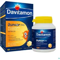 Davitamon Junior Multivrucht 120 St Tabletten