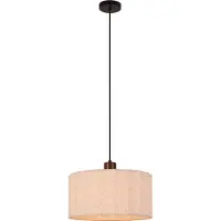 Olucia - LOULOU - Hanglamp - Beige / Zwart - Vorm: Rond