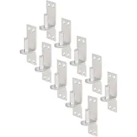 Alberts 844455 Duim auf plaat, DI-Haken, elektrolytisch verzinkt, dik gepassiveerd, Dornmaß Ø10 mm, plaat 90 x 30 mm, 10er set