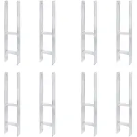 Alberts 8 x H-paaldrager, 121x600 mm, materiaaldikte 6 mm, diepte 60 mm, thermisch verzinkt