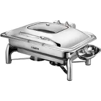 Saro Chafing Dish Saro, model RAINER, RVS, 1/1 GN, zelfsluitende deksel, compleet