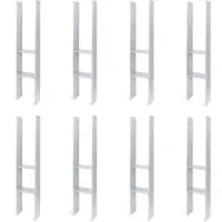 Alberts 8 x H-paaldrager, 141x800 mm, materiaaldikte 8 mm, diepte 60 mm, thermisch verzinkt