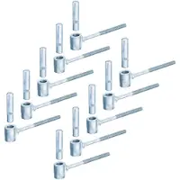 Alberts 864484 Klem om in te schroeven | blauw verzinkt | doornmaat Ø16 mm | lengte 125 mm | Set van 10