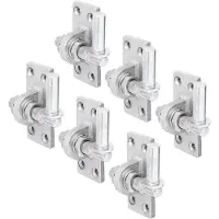 Alberts 846015 plaatduim om vast te schroeven | verstelbaar met 20 mm | galvanisch verzinkt, gechromateerd | doornmaat Ø16 mm | plaat 105 x 45 mm | Set van 6