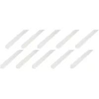 Alberts 10 x hoekprofiel, PVC, wit, 20 x 20 x 1,5 mm, lengte 1 m