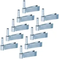 Alberts 863999 Plaatduim om in te metselen | F-muurhaak | elektrolytisch blauw verzinkt | doornmaat Ø14 mm | 92 x 30 mm | Set van 10