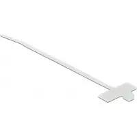 MaxTrack Tie-wraps 200 x 2,5mm / transparant - met label (100 stuks)