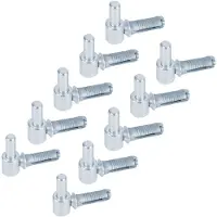Alberts 864422 plaatduim om in te schroeven | met metrische schroefdraad | elektrolytisch blauw verzinkt | doornmaat Ø14 mm | 65 x 33 mm | Set van 10