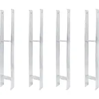 Alberts 4 x H-paaldrager, 111x800 mm, materiaaldikte 6 mm, diepte 60 mm, thermisch verzinkt