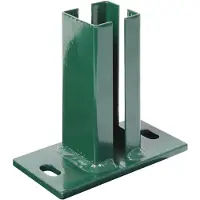 GAH Alberts GAH.ALBERTS Paalsteun voor hoekpalen thermisch verzinkt groen kunststof gecoat RAL 6005, 60x60 mm