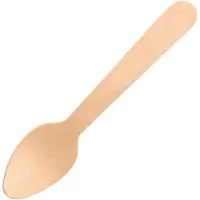 Fiesta berkenhouten theelepel 11cm, 100 stuks