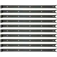Alberts 862794 heng | in verschillende uitvoeringen | zwart | rol Ø14 mm | afmetingen 700 x 35 mm | Set van 10