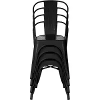 Hjh OFFICE VANTAGGIO BRUSH - Vergaderstoel / bezoekerstoel Mat zwart