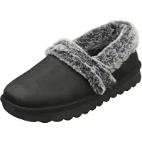 SKECHERS Cozy Up gevoerde dames pantoffels zwart maat 39