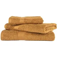 Tiseco HOME STUDIO - Douchelaken RIVA - SET/2 - 100% katoen - 450 g/m² - 100% katoen - superzacht en zeer absorberend - 100x150 cm - Camel