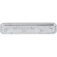 Alberts 849665 verbindingsplaat | smal | galvanisch verzinkt, gechromateerd | 180 x 40 mm | set van 20