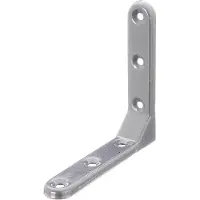 Alberts 858599 sierhoek | ingeperst | aluminiumgrijze kunststof coating | 103 x 103 x 21 mm | set van 10
