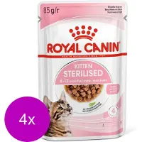 Royal Canin Kitten Sterilised Gravy - Kitten-Kattenvoer - 4 x 12x85 g