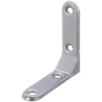 Alberts 858582 sierhoek | ingeperst | aluminiumgrijze kunststof coating | 75 x 75 x 20 mm | set van 10