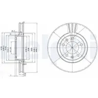 Delphi BG2688 Remschijf